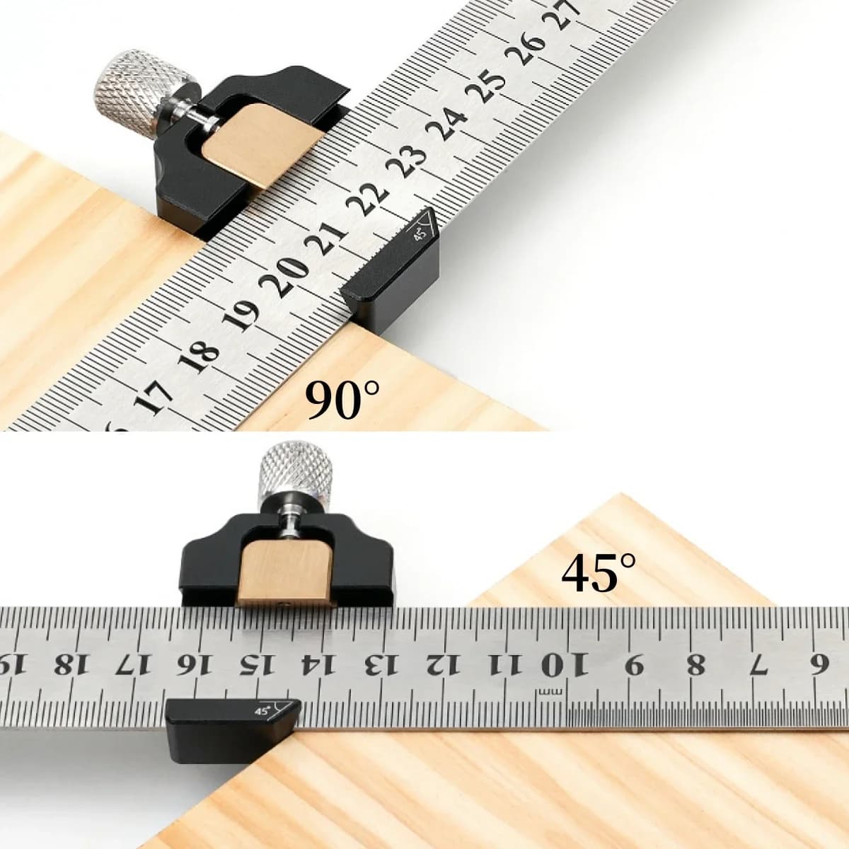 Justert stål kombinasjonsvinkel 45-90 grader