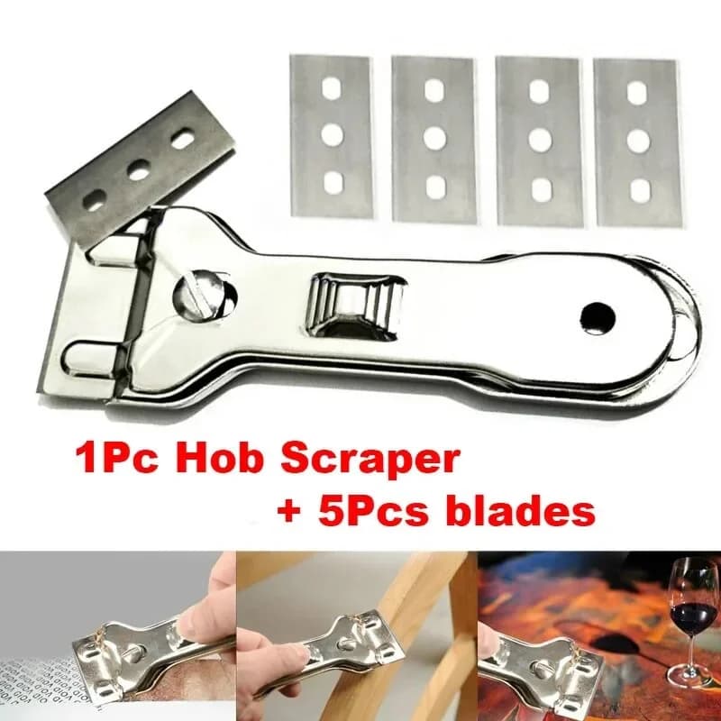 Glasskoker-skrape med 5 eller 10 reserveblad