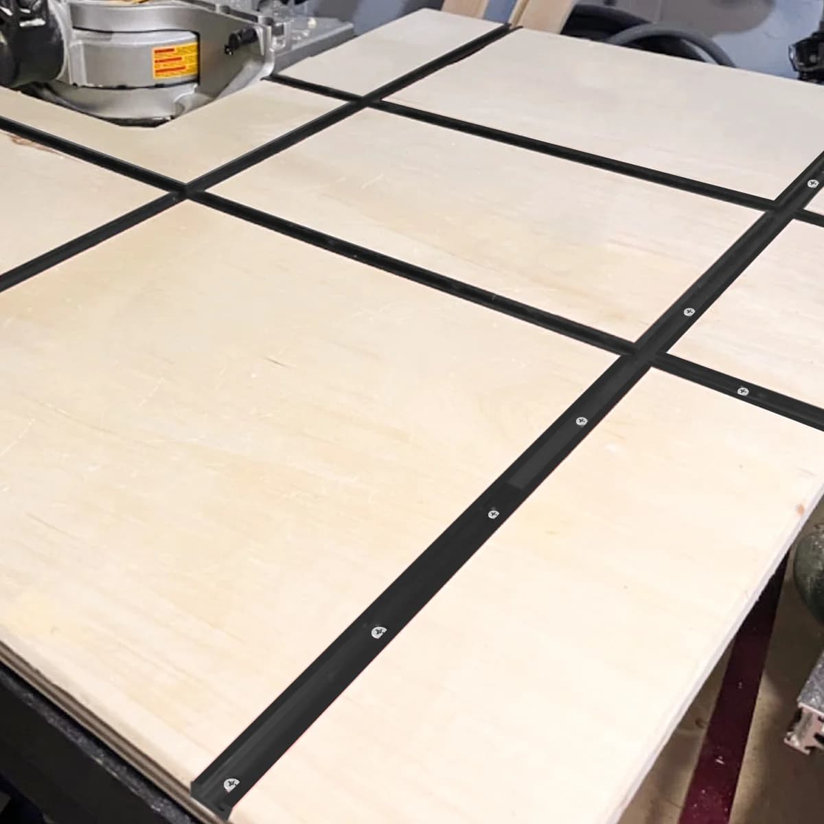 Aluminium T-slot mitterskinne, 19x9,5 mm for DIY-verktøy