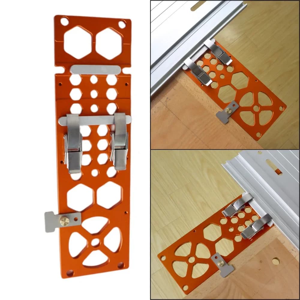 Aluminiumsskinne for vinkelrett sporstangsklemme
