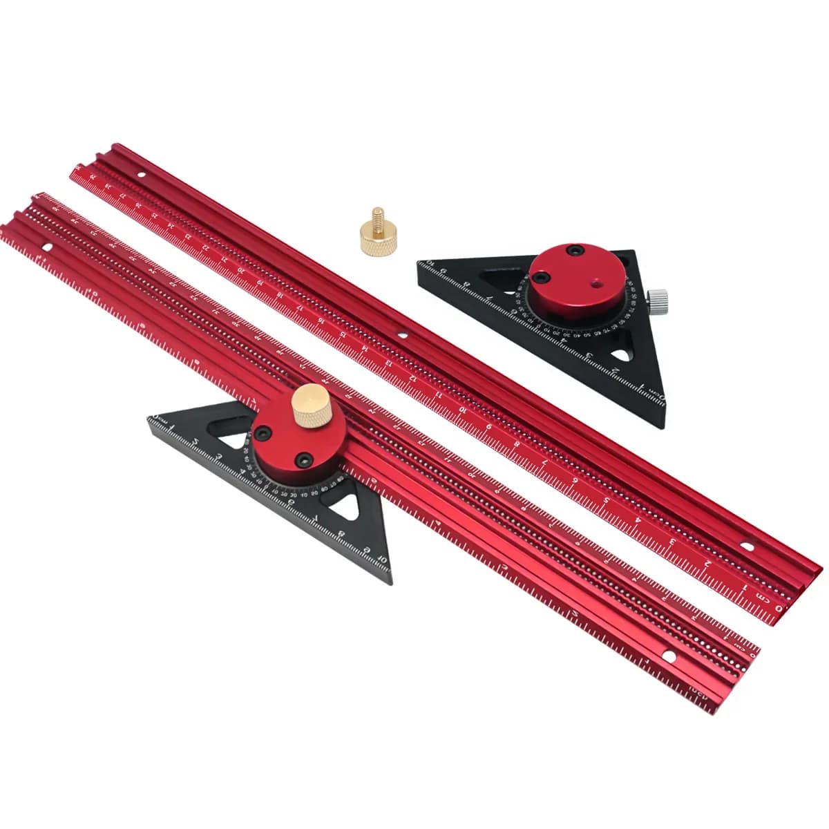 T-formet kombinasjonslinjal 360 grader for snekring