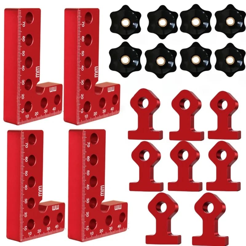 Aluminium 90-graders hjørneklemme