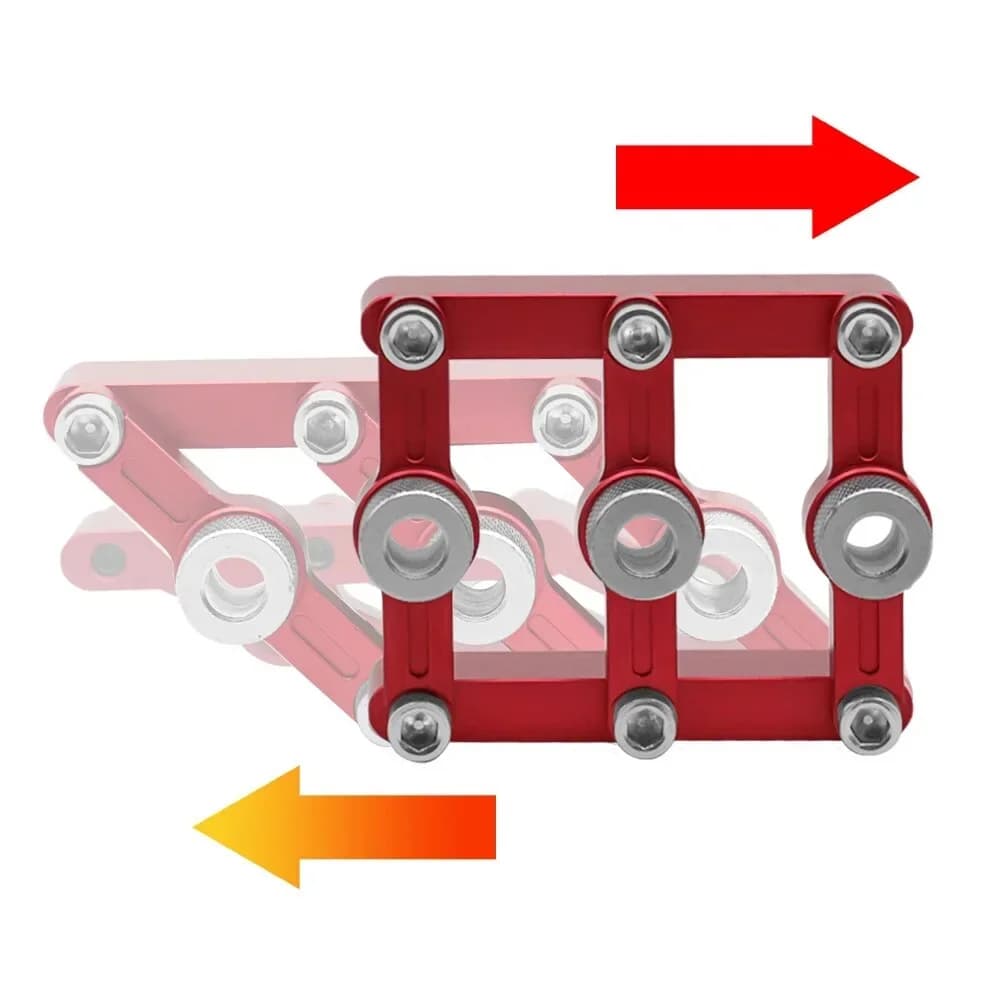Selvsentrerende dowelguide med hylser 3–10 mm