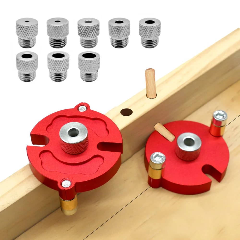 Treplugg-jig for 3-10 mm, selvsentrerende guide