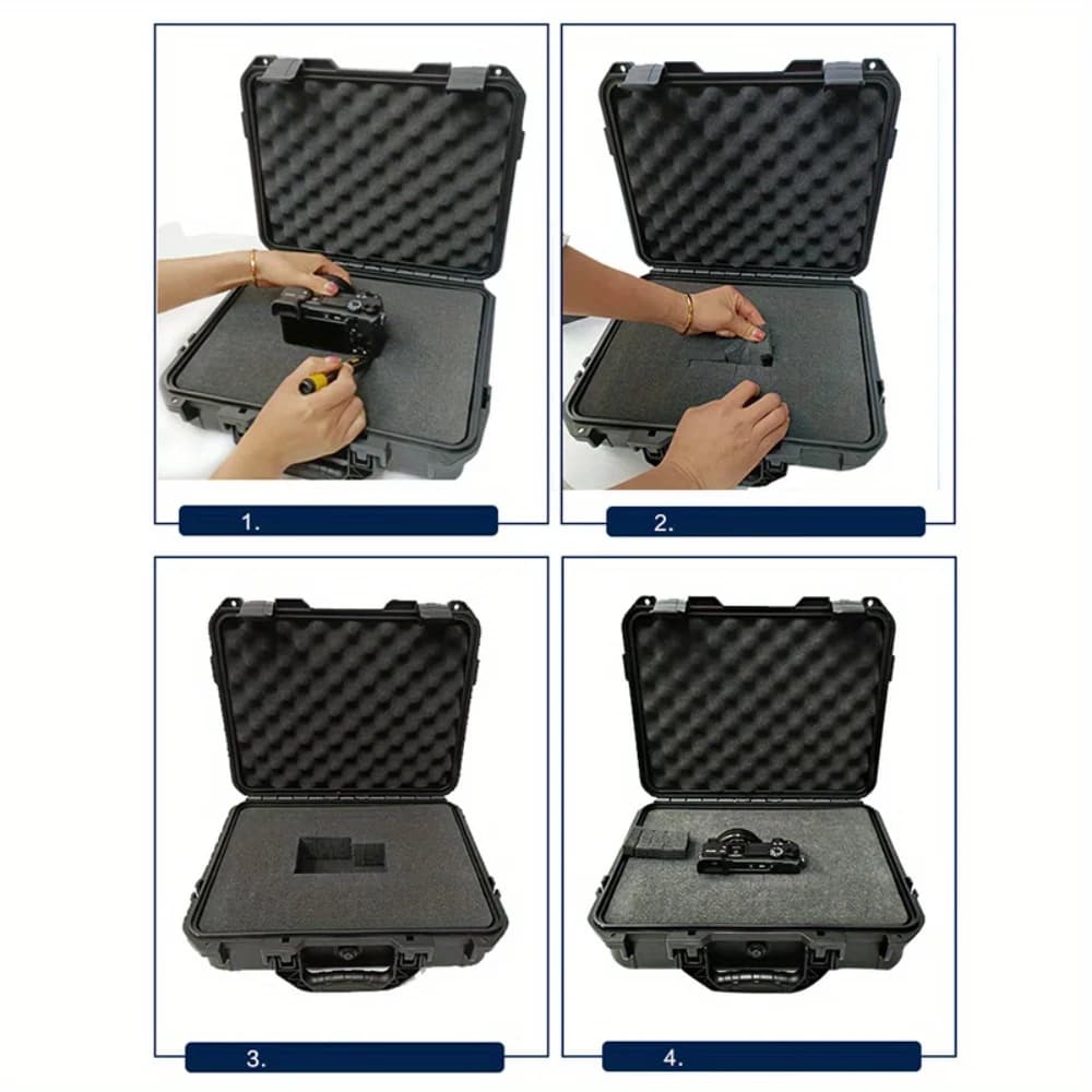 Vanntett hardcases med ferdigkuttet skumorganisator