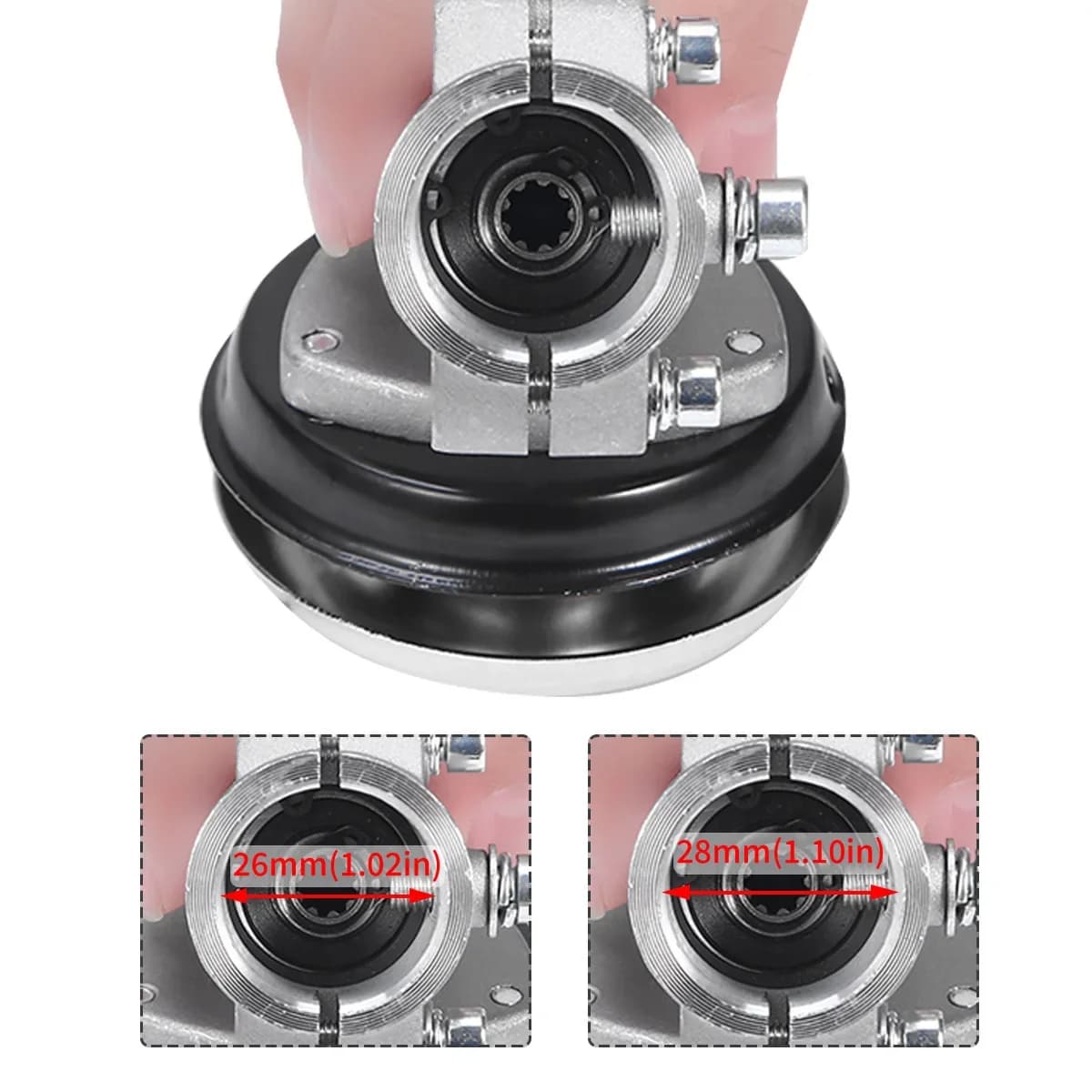26mm/28mm Girkassehode for Ryddesag