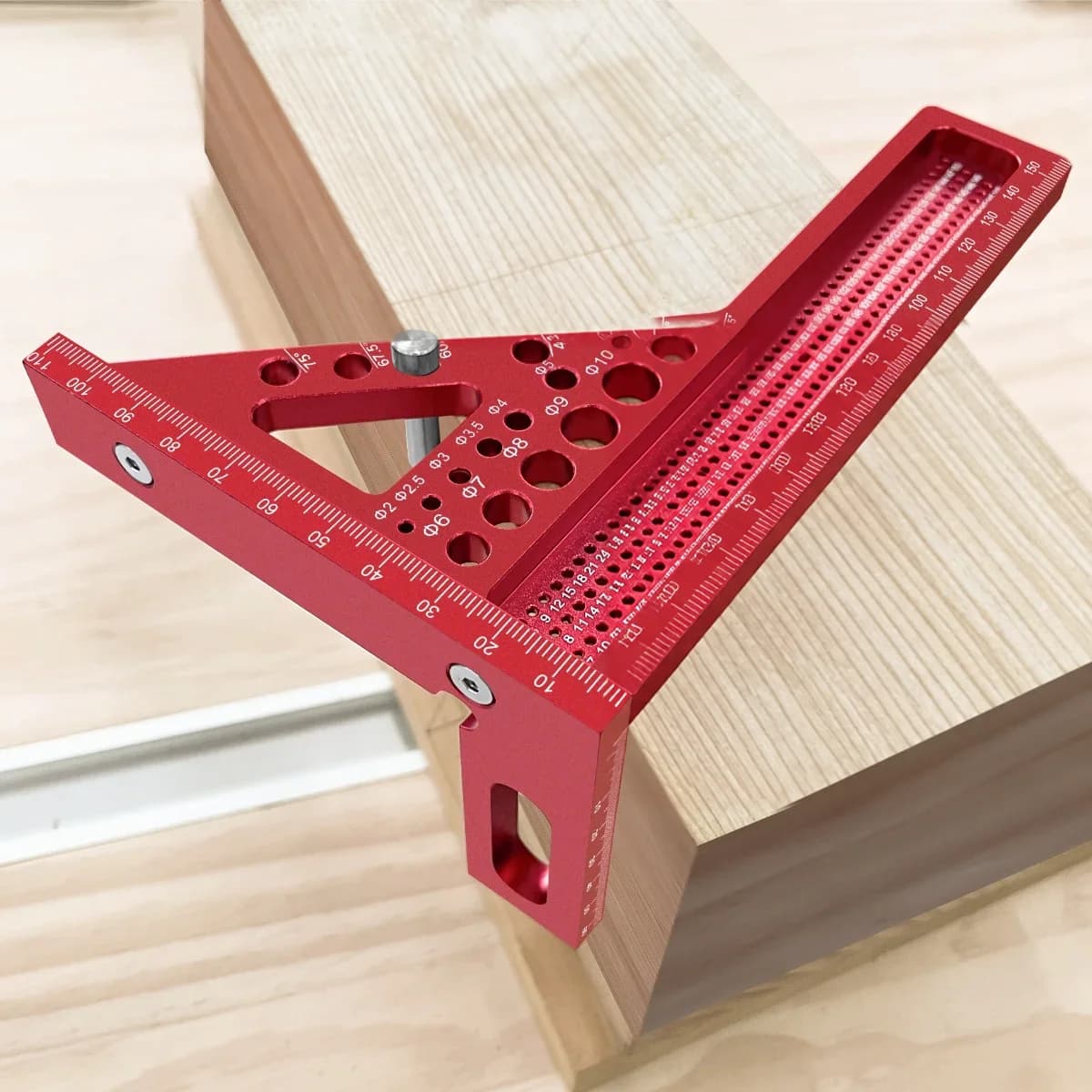 Forlenget 3D flervinkelmåler med dowel-pinne
