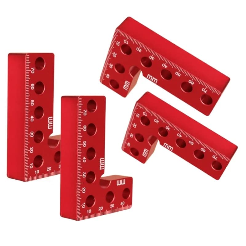 Aluminium 90-graders hjørneklemme