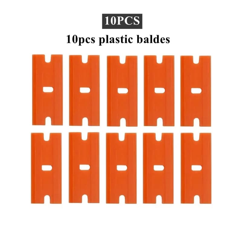 Plastisk barberbladskrap med blader for glass