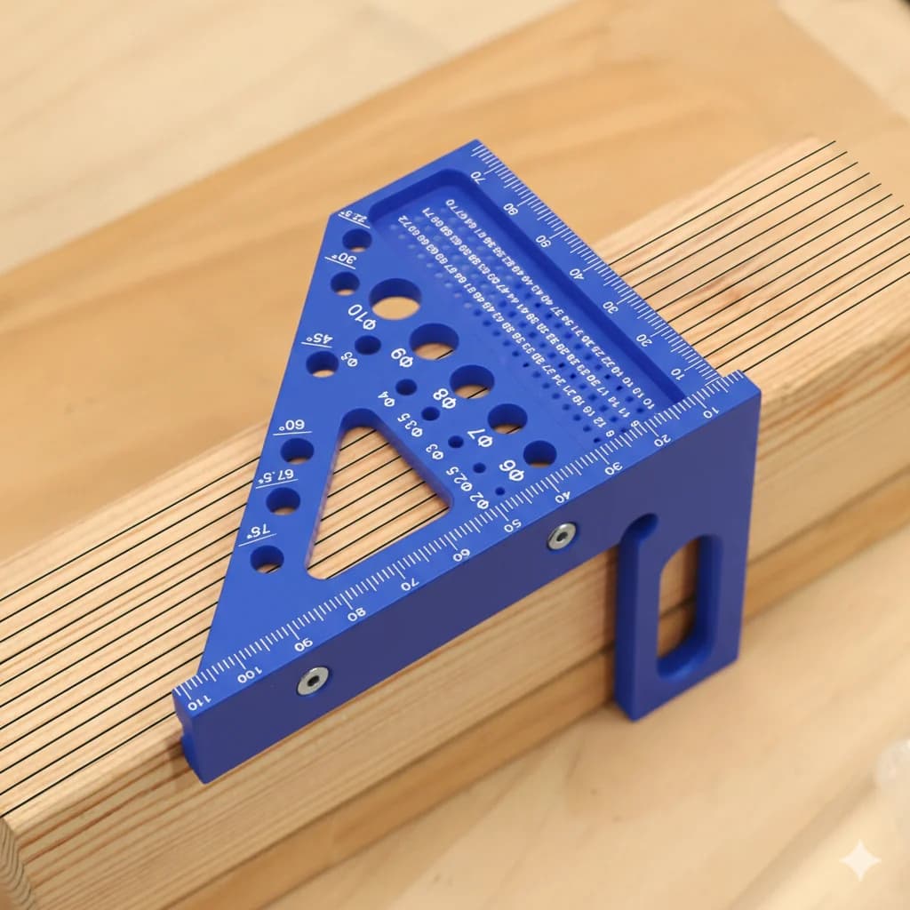 3D multi-vinkel carpentry-protractor