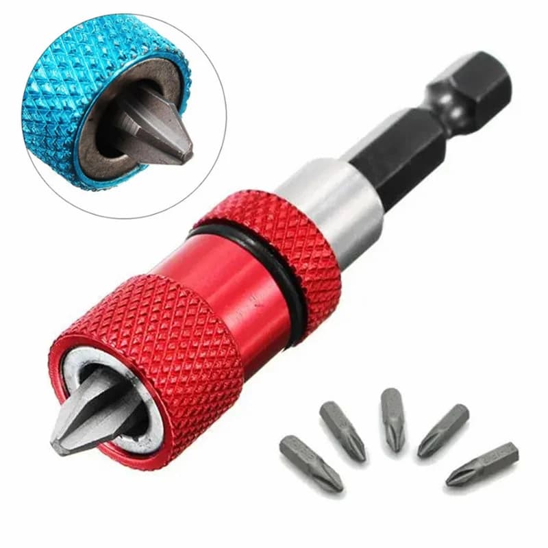 60 mm justerbar magnetisk hex-skaft skrutrekkerbitforlenger