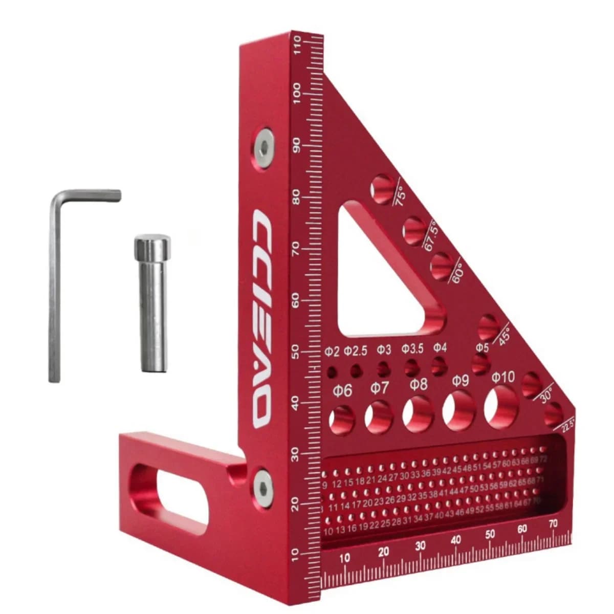 Imperial 3D multi-vinkel aluminium vinkelmåler for trearbeid