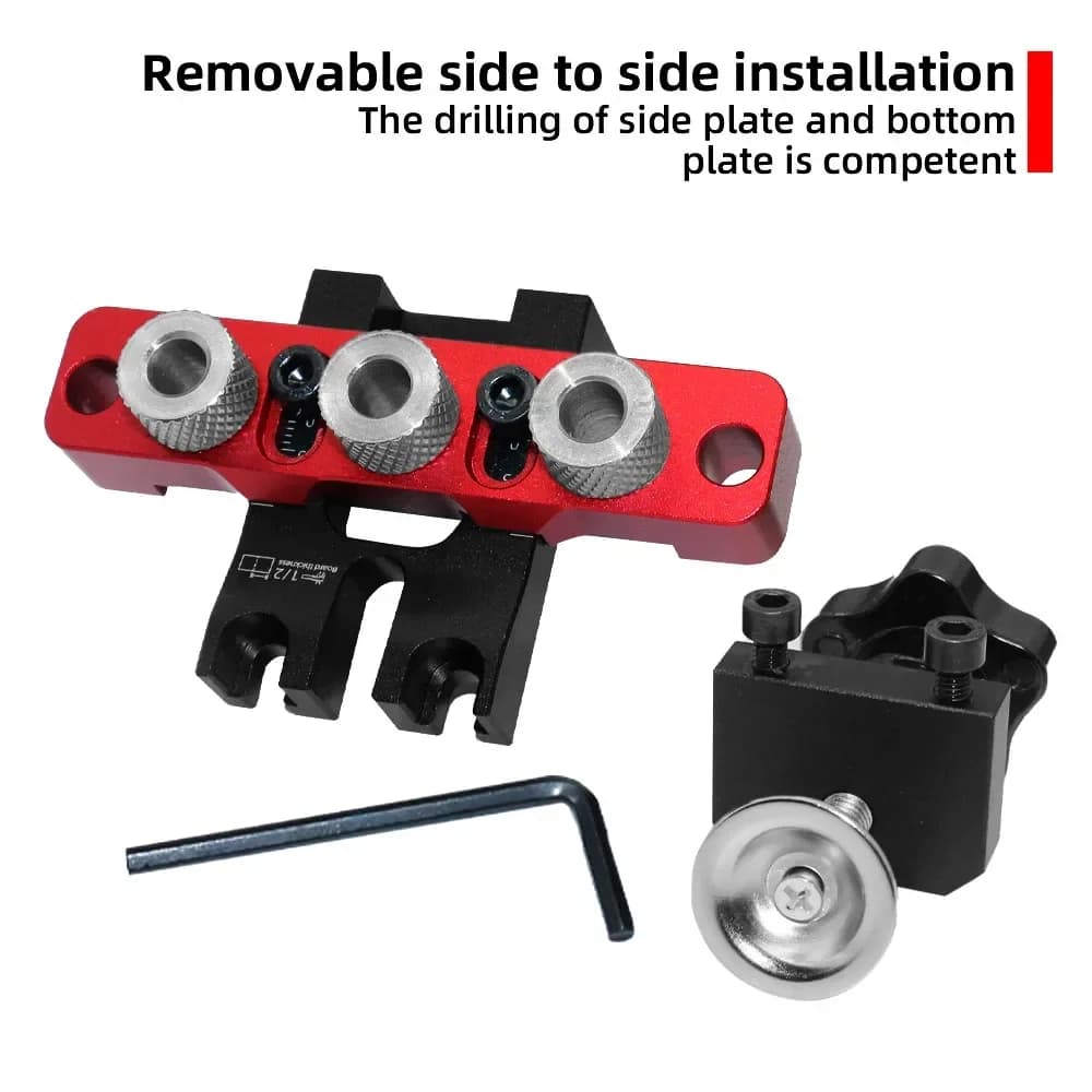 3-i-1 justerbar dowel-guide kit