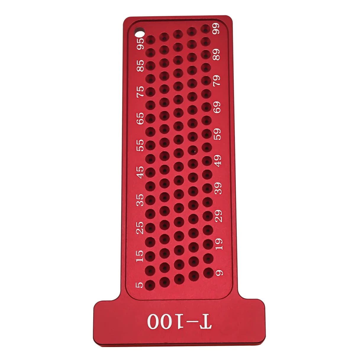 Presisjons T-linjal merkefølelser, 100 mm metrisk