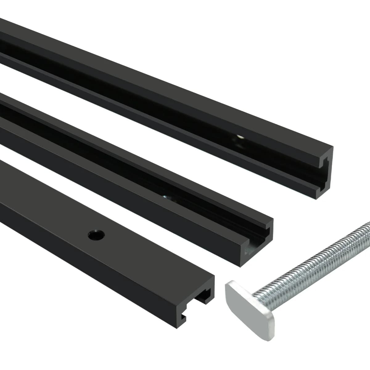 2-delte aluminium T-spore gjæringsanlegg, 300-500mm