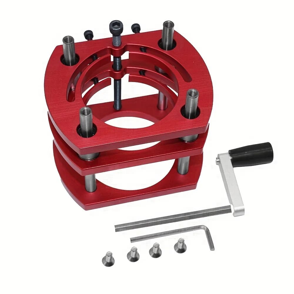Innleggplate og løftekit i aluminium for routerbord